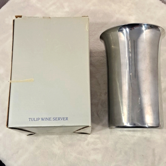 3/$25 Royal Limited Silver Tulip Wine Server - Picture 2 of 8